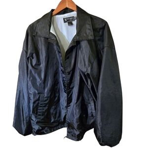 Tact Squad 1111 Black Flannel-lined Security Windbreaker Men size 2XL